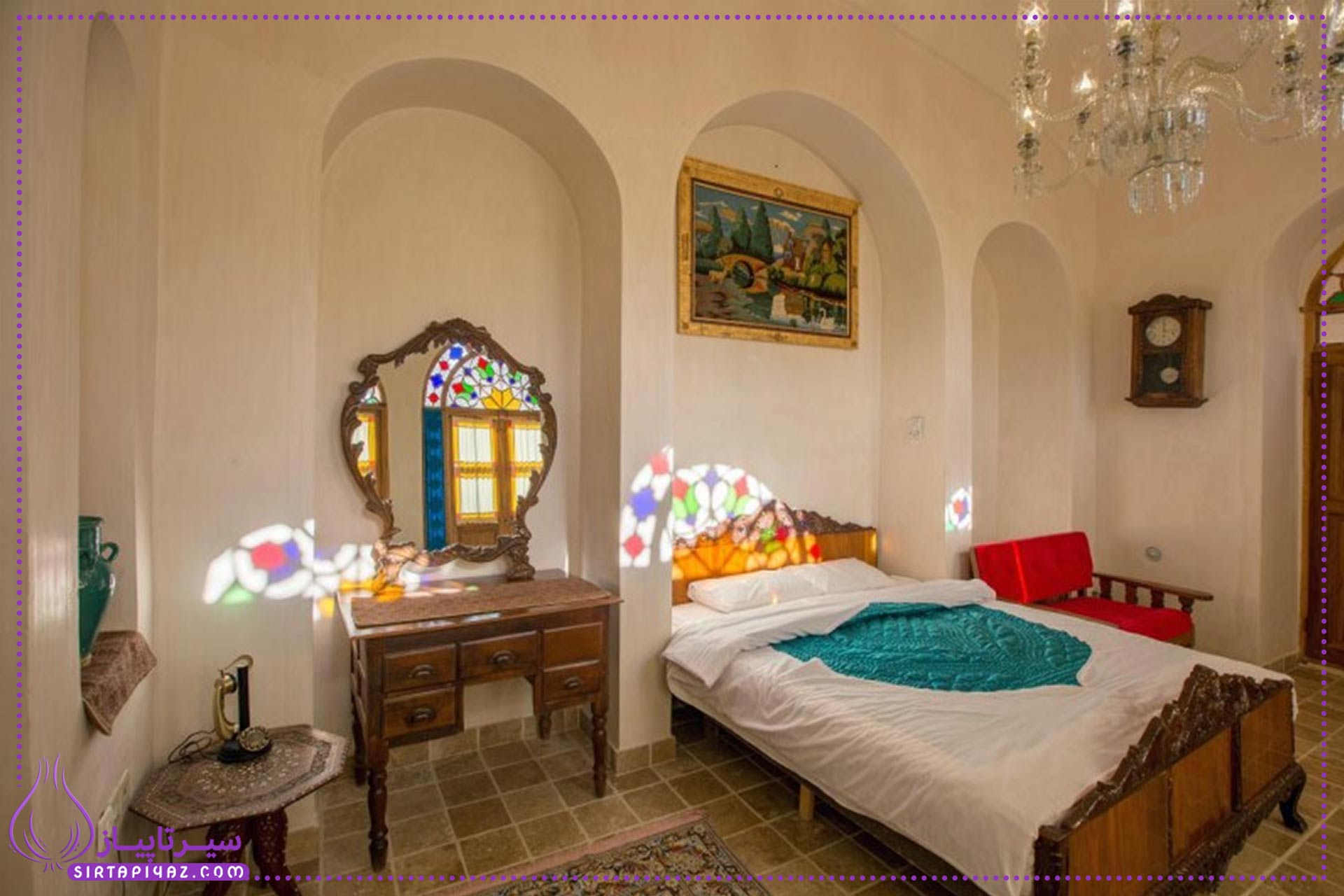 دکوراسیون اتاق خواب با الهام از معماری سنتی ایرانی