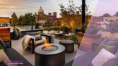 تفکیک فضاهای نشیمن و غذاخوری در فضای باز منزل