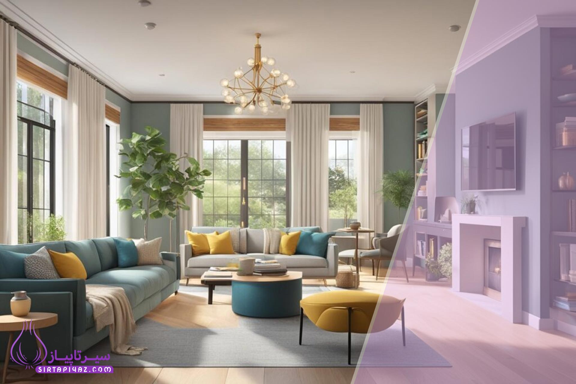 اصول نورپردازی ایده آل برای هر اتاق با توجه به نور روز