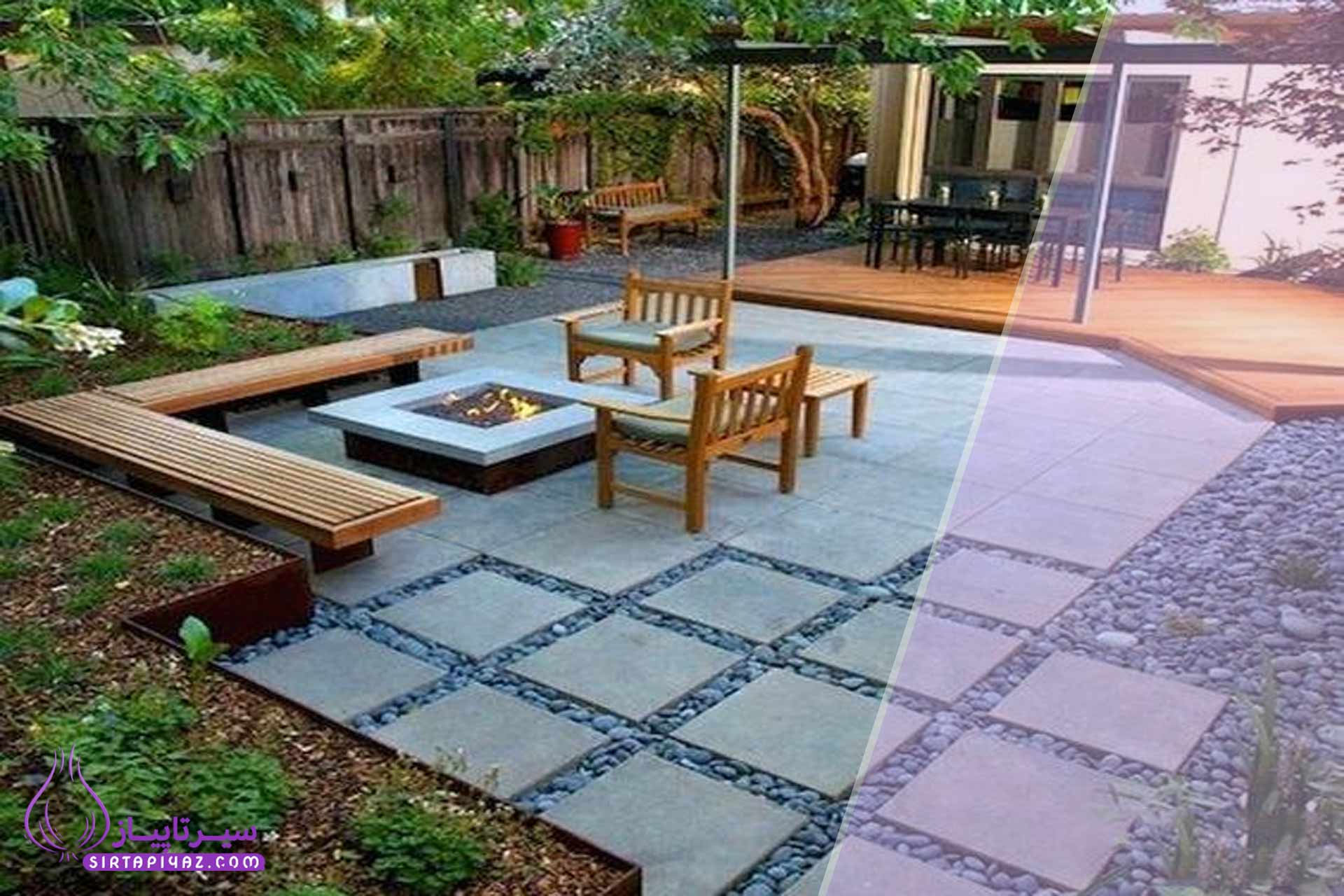 بهترین ایده‌ های کف‌ سازی حیاط ویلا برای فضای شیک و بادوام