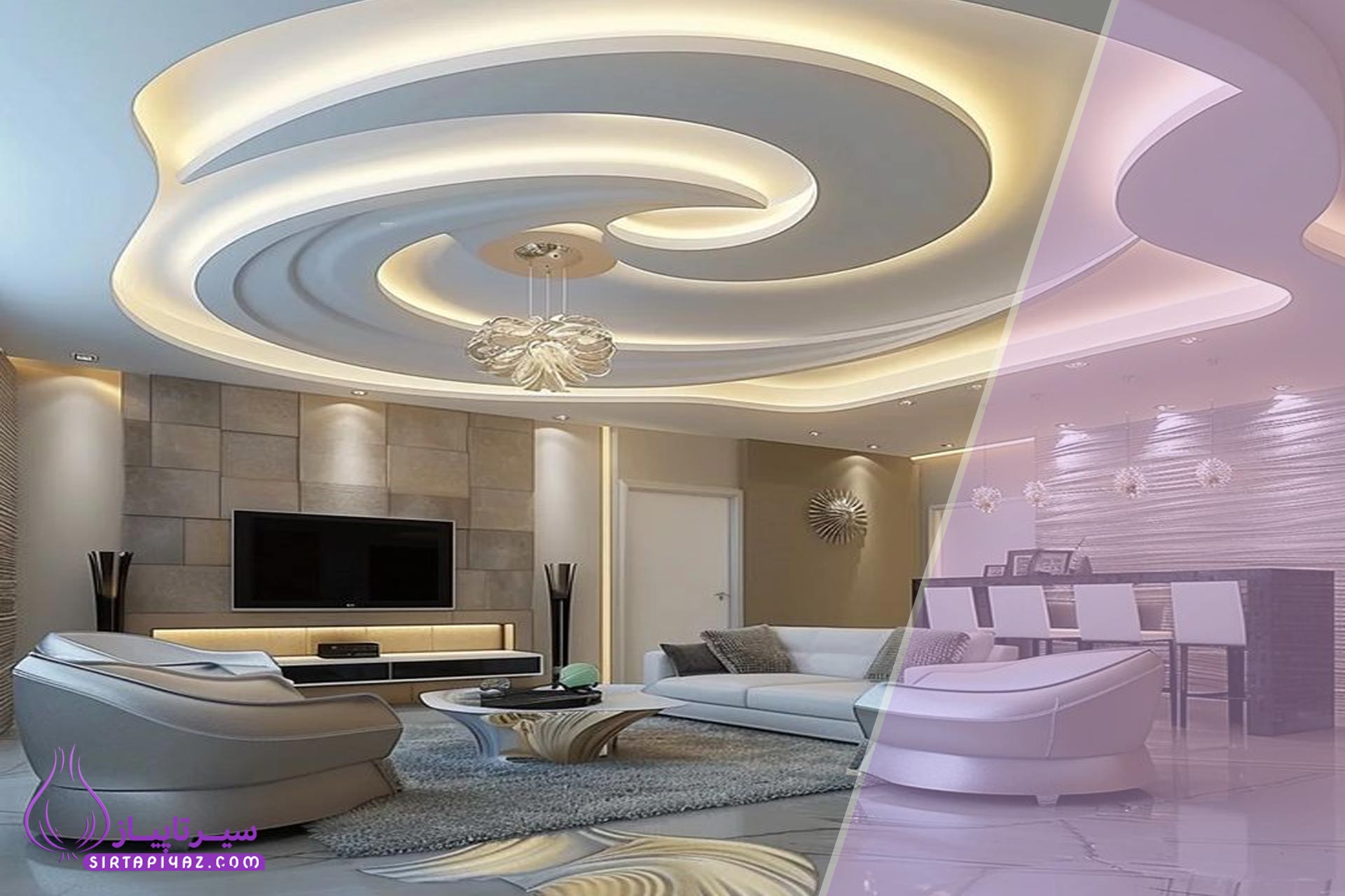 ایجاد عمق و جذابیت با دیوارها و سقف‌ های بافت‌ دار