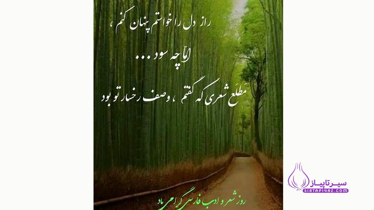 روز شعر و ادب فارسی گرامی باد