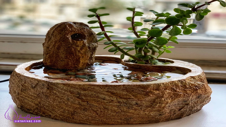 آبنما خانگی زیبا و شیک و مدرن برای پذیرایی