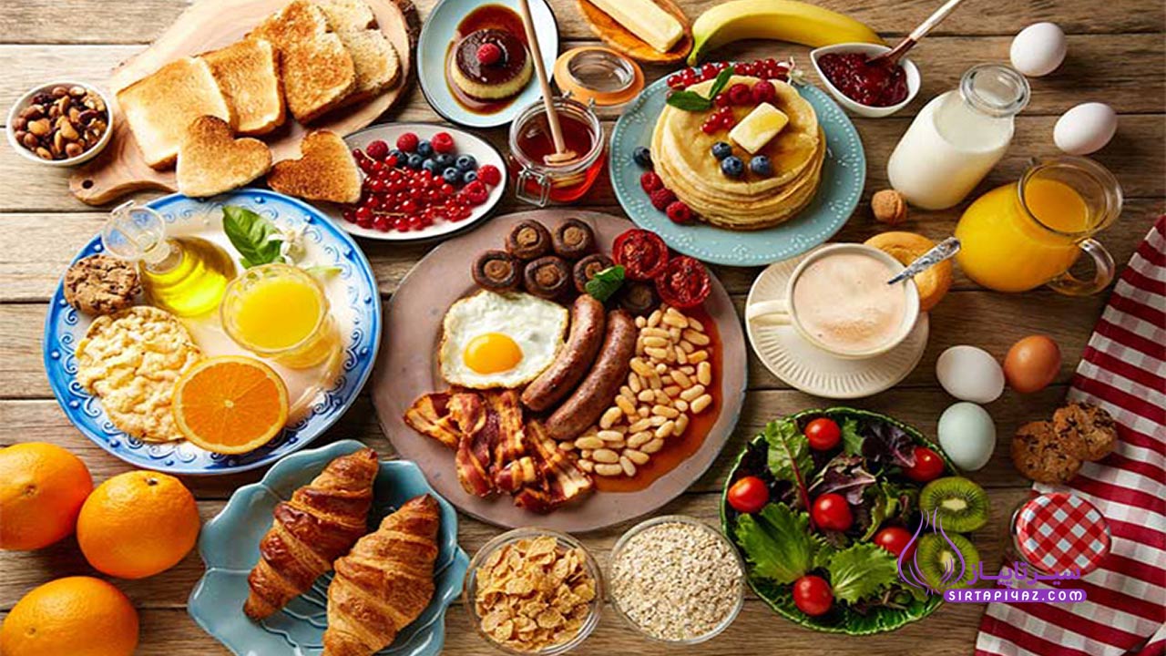 نمای صبحانه هتل پارک سعدی