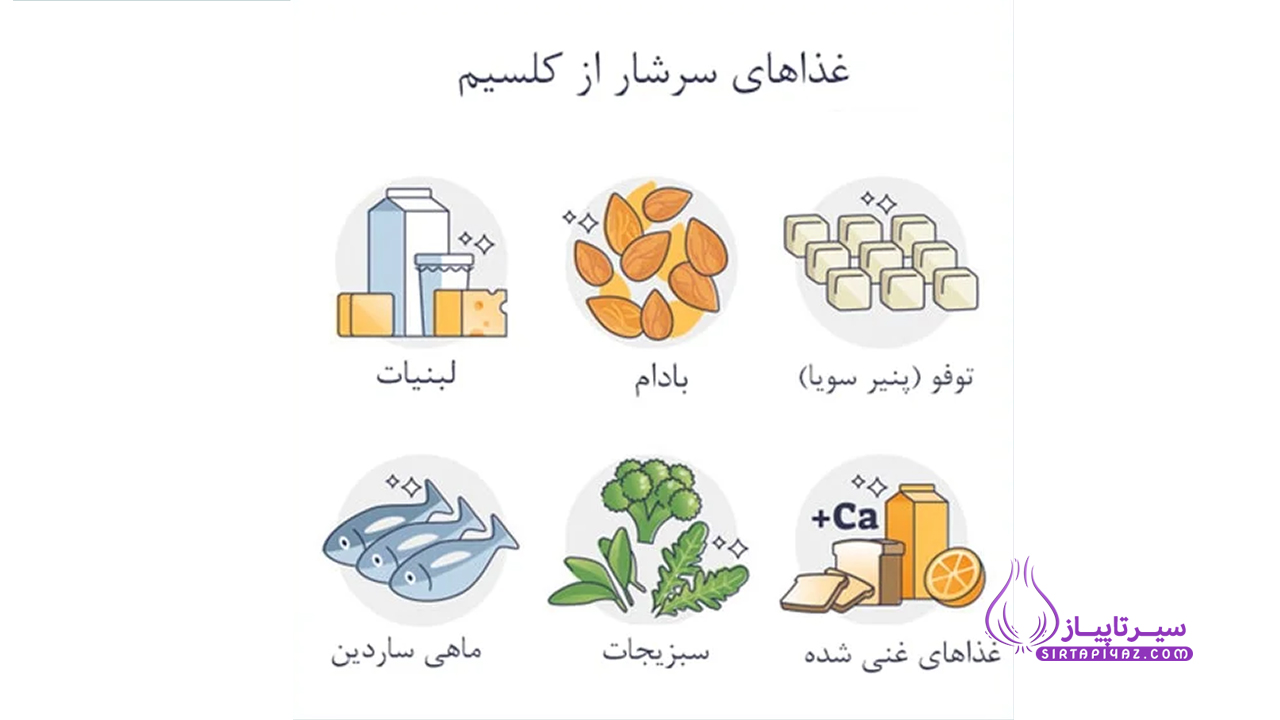 غذاهای سرشار از کلسیم