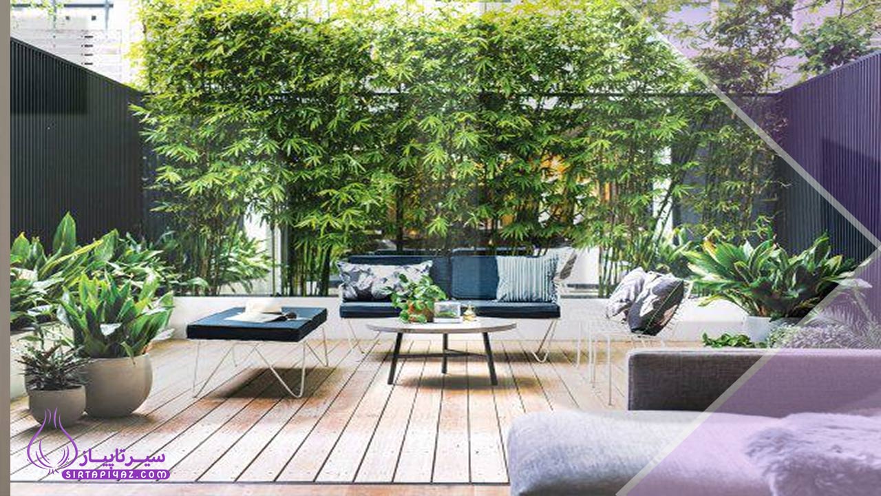 سازماندهی و تفکیک فضاهای نشیمن و غذاخوری در فضای باز