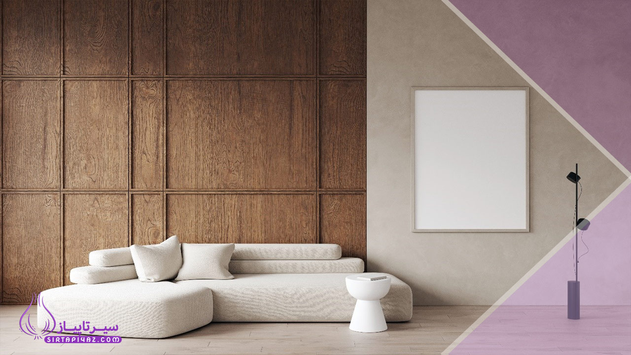 طراحی مدرن دیوار با قاب بندی و پنل های پیش ساخته